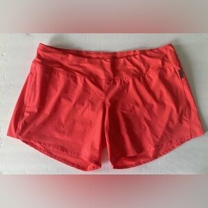 Oiselle Roga Shorts Womens Size 14 Hot Pink Active Gym Workout Lined